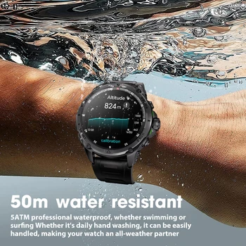 KUMI U5 Pro 1.43″ AMOLED Screen GPS Smart Watch Bluetooth Call Heart Rate Measurement Oximetry Outdoor 100+ Sport SOS Men Women 3