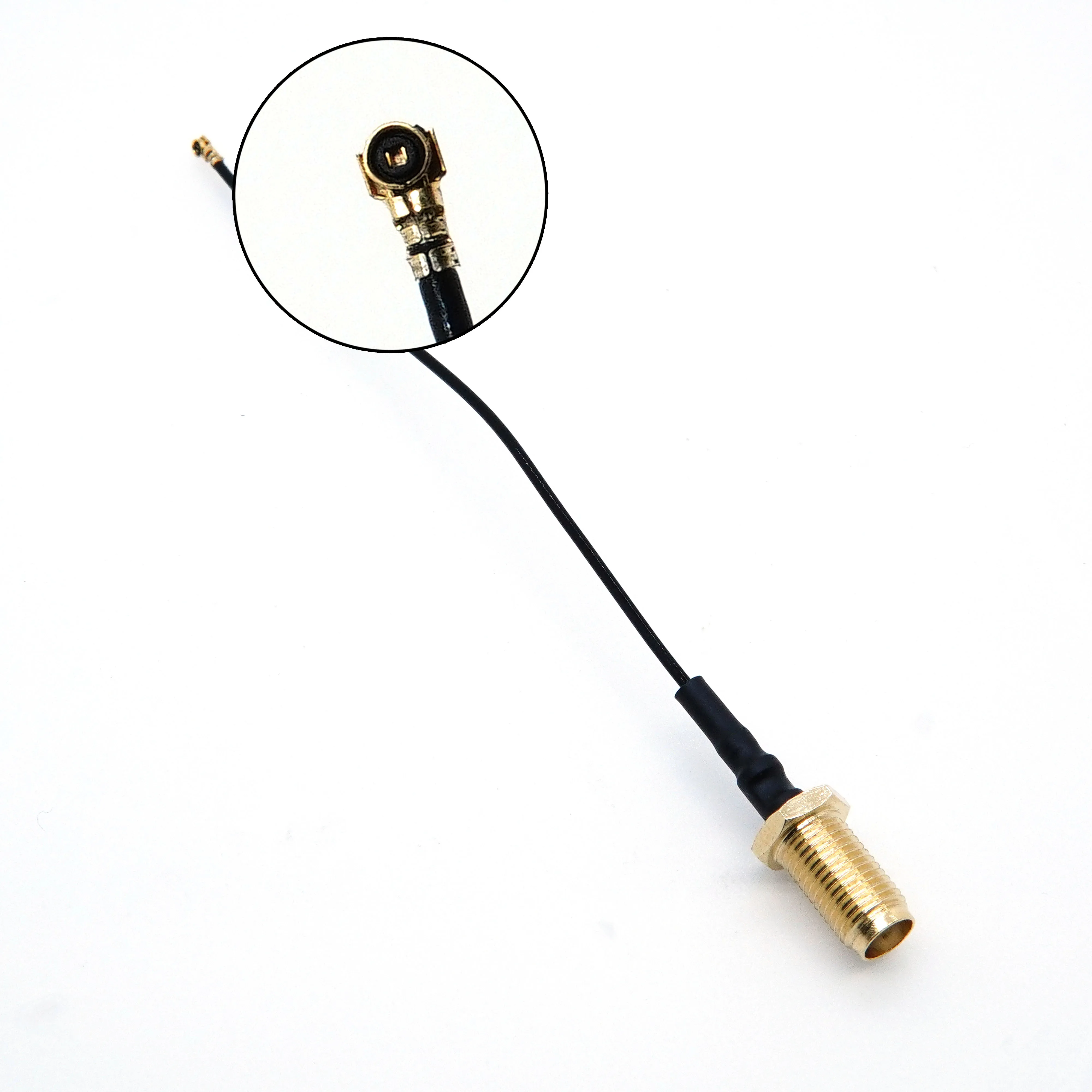 E SMA 암-IPEX-4 암 커넥터 케이블, RF 점퍼 피그테일, 와이파이 안테나 IPEX1-K, RP-SMA 수 플러그