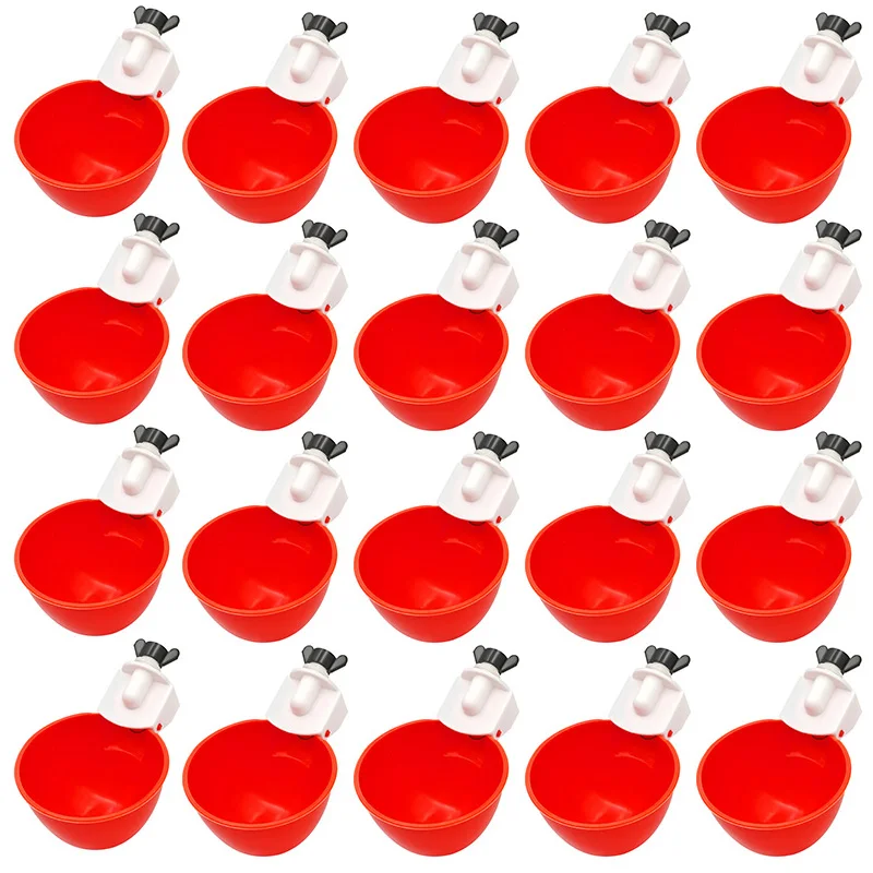 

50 шт. автоматическая поилка для цыплят, утки, гуся, пластиковые поилки, поилка, дозатор воды для птиц, устройство для подачи воды для птицы