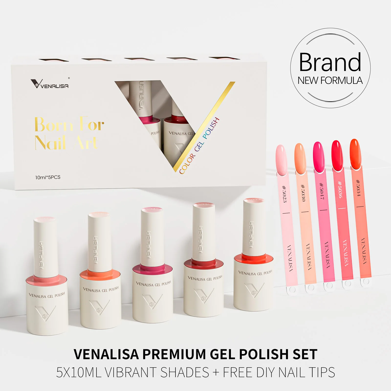 2/3/5 teile/los Venalisa Farbe Gel Set Hema/TPO Kostenloser Lange Tragen Diamant Top Mantel Soak Off UV LED Nagel Gel Polnisch 10 ml – Detail 8