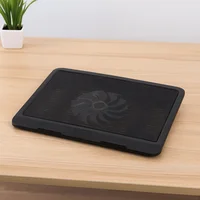 Durable Adjustable Laptop Cooling Pad USB Port Metal Mesh Laptop Cooler Fan LED Light Laptop Cooling Stand Office - Image 2
