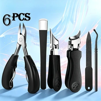 Set per la cura delle unghie appositamente progettato per unghie dei piedi spesse e dure, taglio preciso delle unghie e combinazione per la cura dei piedi, robusto e durevole