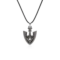 Collier Anime JOJO'S BIZARRE ADVENTURE, Pendentif Flèche en Métal Kujo Jotaro, Chaîne Ras-du-cou, Bijoux Charme, Cadeaux, Colliers 3