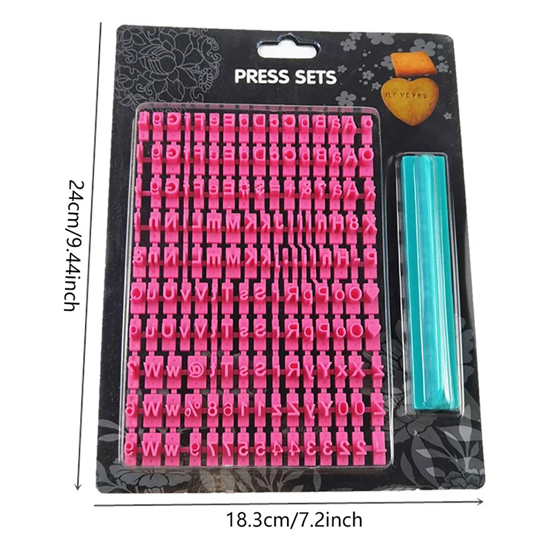 Home Kitchen Alphanumeric Cookie Mold Plastic Alphabet Stamp DIY Printing Embodying Mold Cookie Cake Baking Tools baking mold cookie mould cookie printing mold