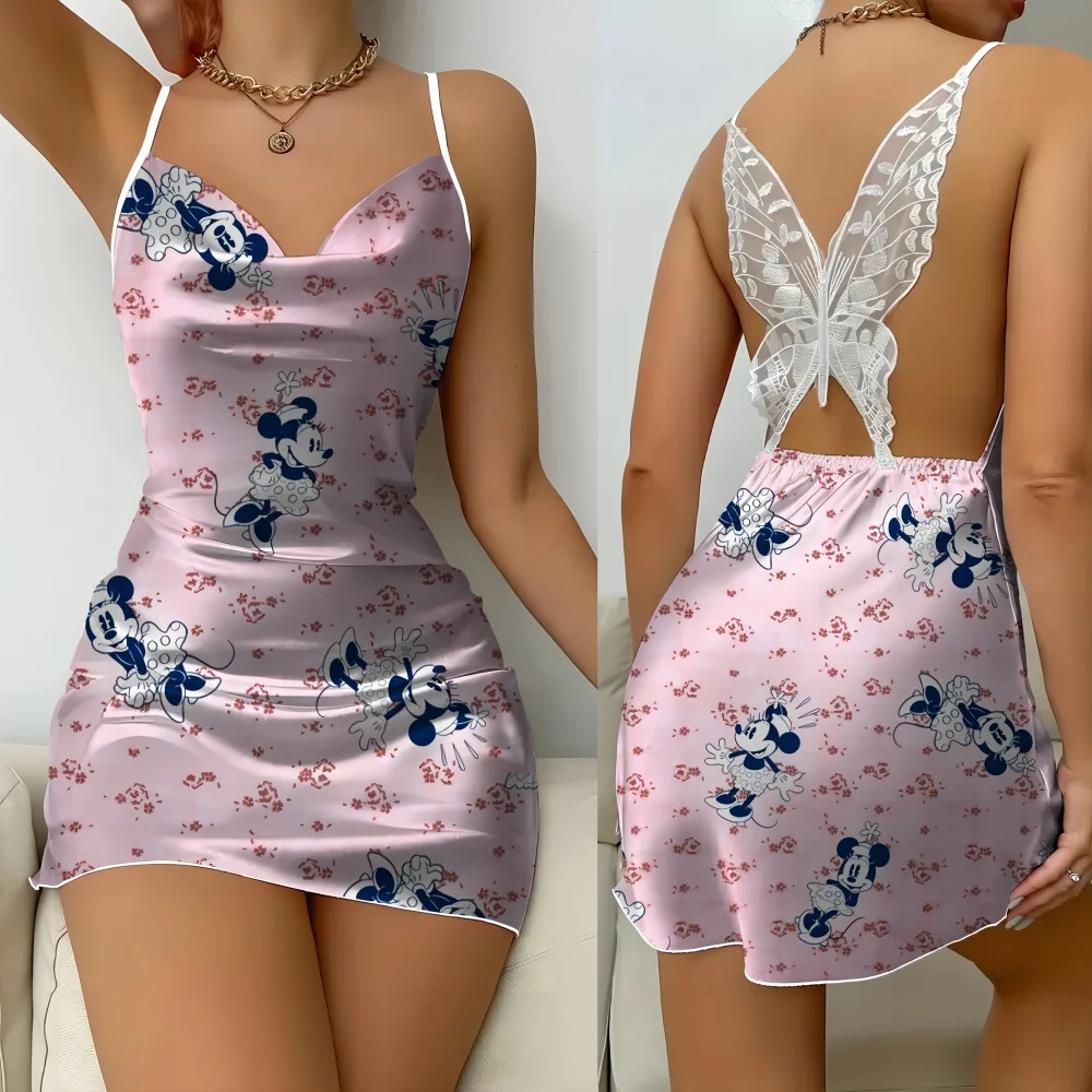 Night Wear Woman Sexy Pajamas Woman Summer Offers Sleepwear Women's Nightgown Korean Reviews Many Pajamas New Pattern Mickey - Image 6