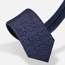 

Designer Brand Luxury Tie For Men 8 CM Jacquard Navy Blue Fashion Formal Wedding Business Necktie Men's Gift