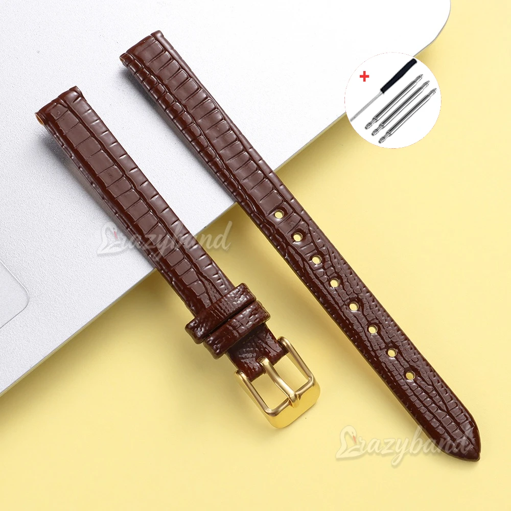 Premium Brown Slim Leather Watch Band – Soft, High-Quality Universal Wristband