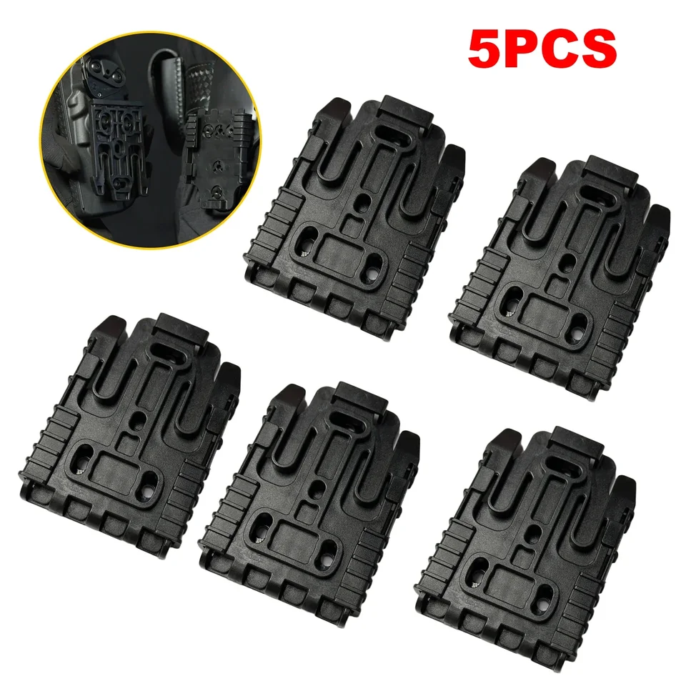 1/2/5PCS Tactical Quick Release Gun Holster Adapter Hunting Accessories Quick Locking System Kit for 1911 Glock17 6W P226 SIG