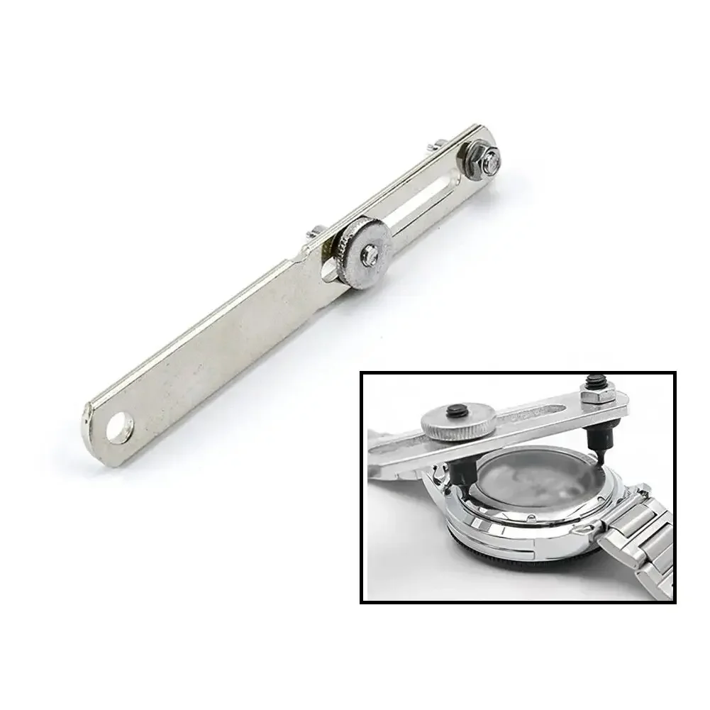 Watch Back Case Opener Adjustable Press Closer Remover Repair Stainless Steel Two-jaw Spanner