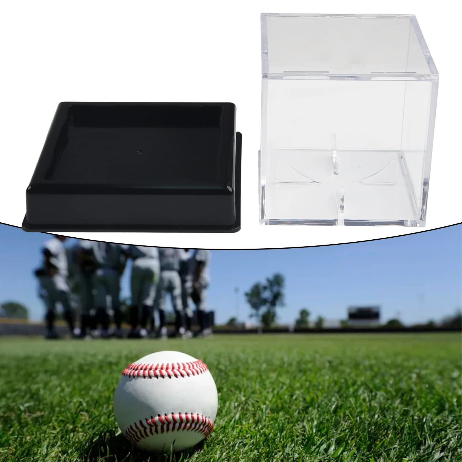 

Baseball Display Case Box Garden Indoor Office Outdoor 1 Pc 8*8*8cm About 160g Accessories Clear Parts Replacement