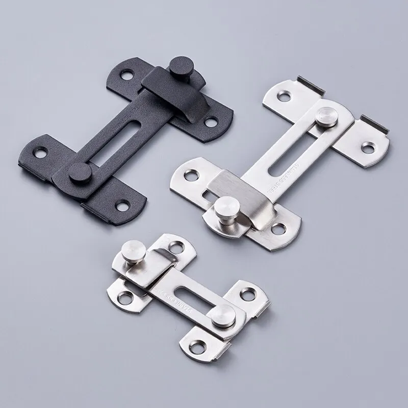 Door Latch Sliding Barn Door Latch Sliding Right Angle Door Latch Bolt Wine Cooler Closet Window Plug Baby Safety