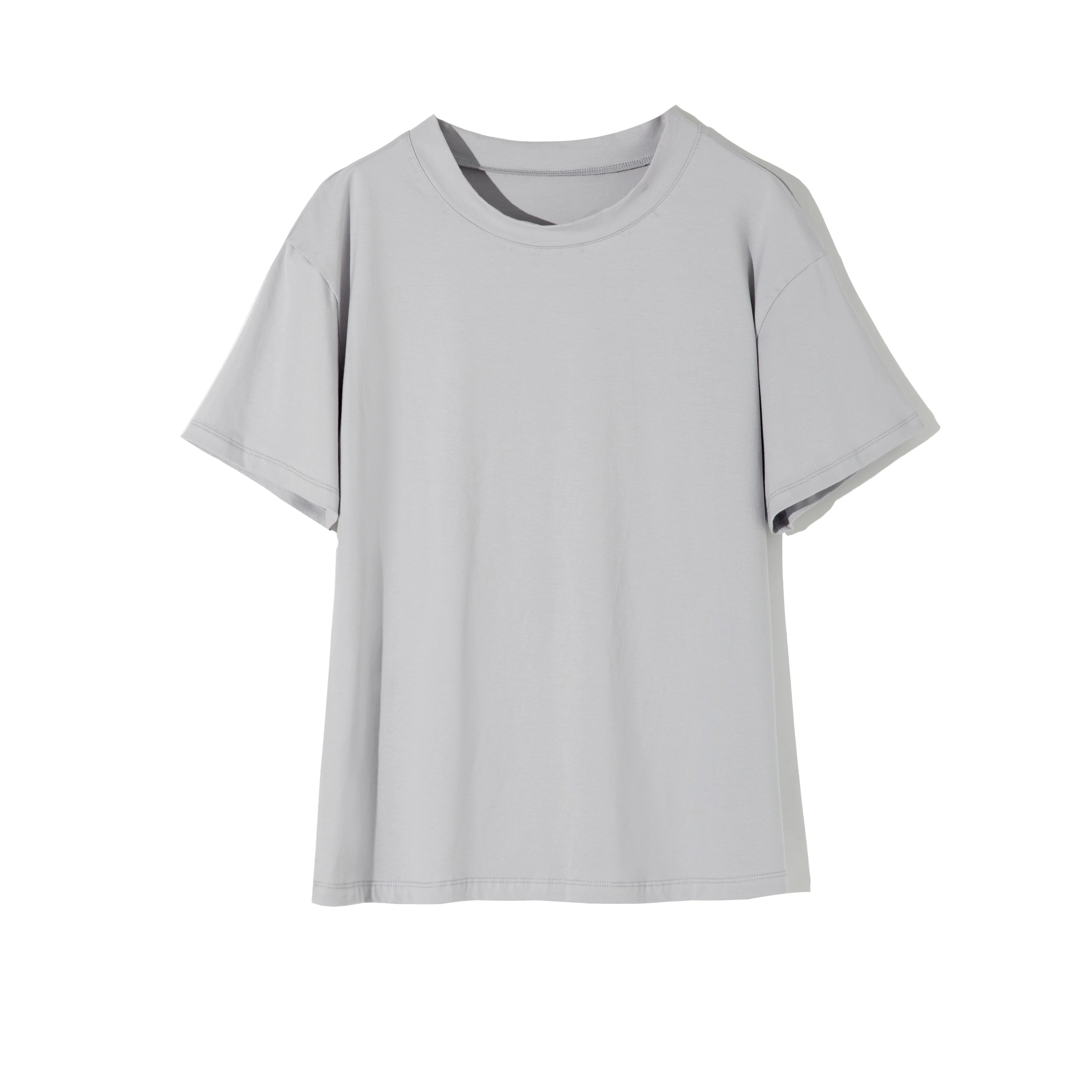 WOTWOY 100% Cotton Smmer T Shirt Women Casal Oversized T-shirt Female Loose Fit Basic Black White Tops Tee Shirt623_voghion.com