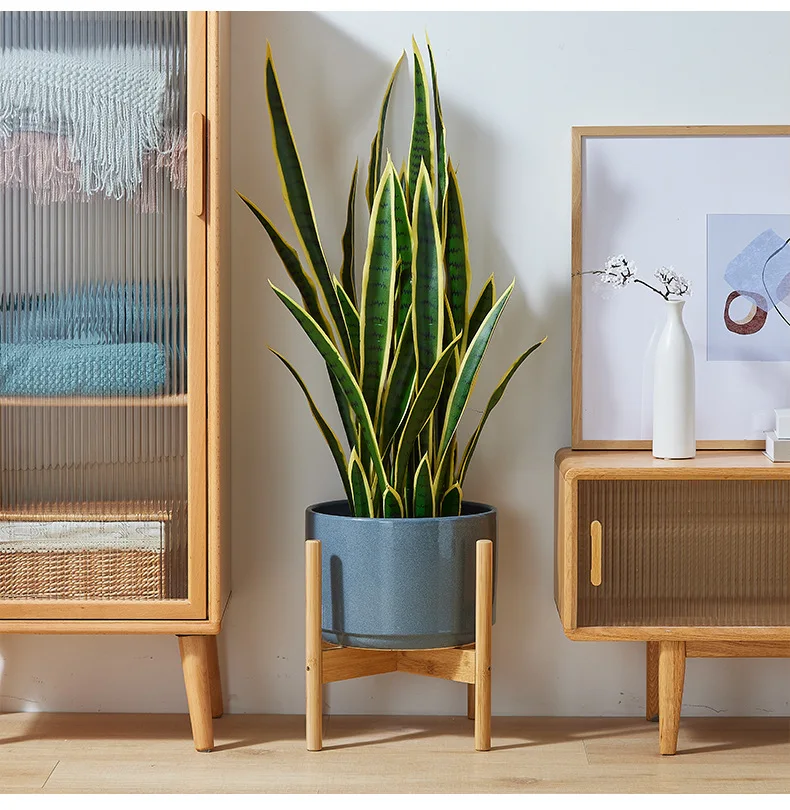Nordic Flower Pot Rack Cross Shaped Indoor Small Flower Rack Floor Standing Storage Balcony Living Room Plant Stand Shelf