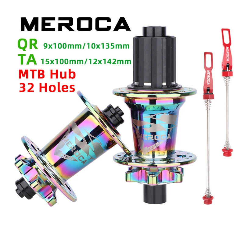 Meroca-mtb-cubos-32-h-liga-de-alum-nio-freio-a-disco-5-rolamento-selado ...