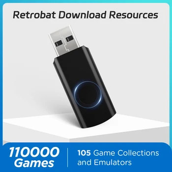 Retrobat 110000 Giochi Retro Scaricabili 105 Emulatori per PS3/PS2/PS1/N64/GameCube/Sega Saturn/MAME/NES per Console di Gioco/PC/Laptop