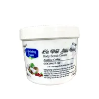Ty TBào Cht, Trng Da, Tay te bao chet trang da ca phe sua dua 500g, 2 en 1 à la maison corps blanchissant hydratant peau propre 2