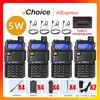 4Pcs Baofeng UV-5R 5W Tri-Power Walkie Talkie High Power Dual Band Long Range Portable Handheld UV 5R Radio 1