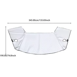 Silver Car Windshield Sun and Frost Shield - Outdoor Protection Cover (Silver)