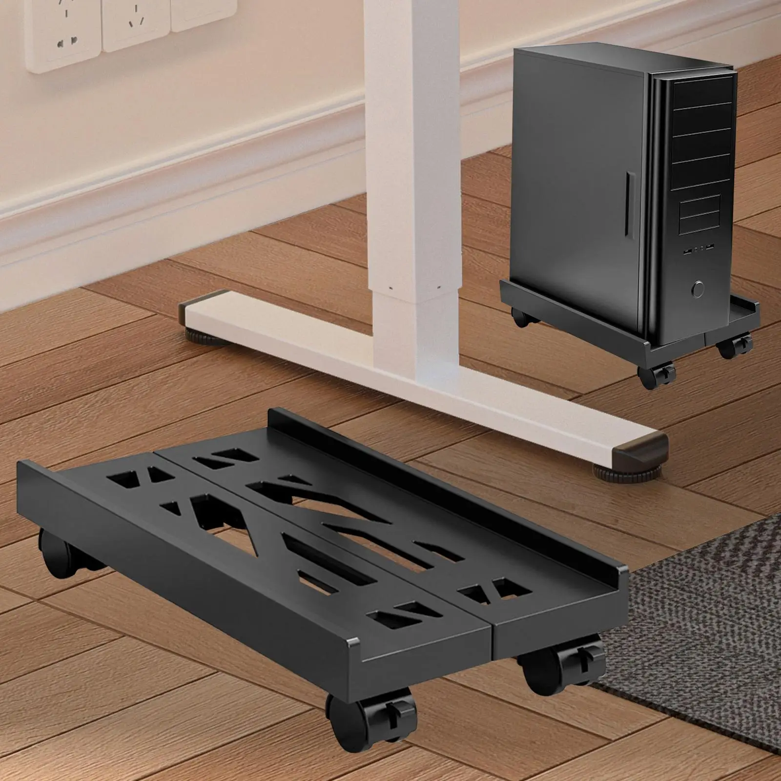 Mobile CPU Stand Gaming Desk Accessories Removable Portable Cooling Vertical Stand Adjustable Under Desk PC Tower PC Tower Stand Mobile CPU Stand Gaming Desk Accessories Removable Portable Cooling Vertical Stand Adjustable Under Desk PC Tower PC Tower Stand