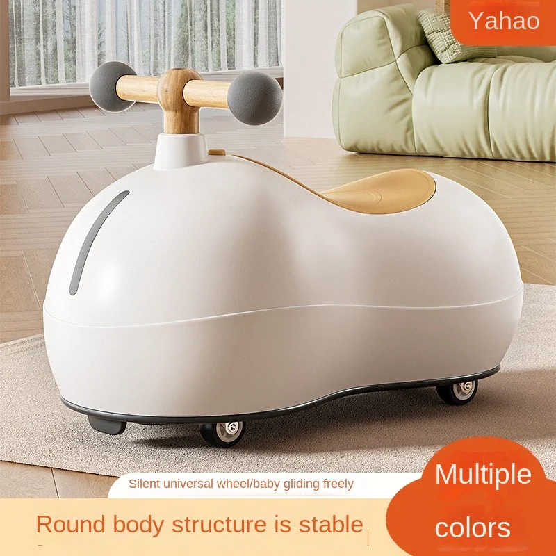 Children's Silent Universal Wheel Home Slider Peanut Car Twister Car Early Education Scoter Baby Yoyo 1 to 3 Years Old