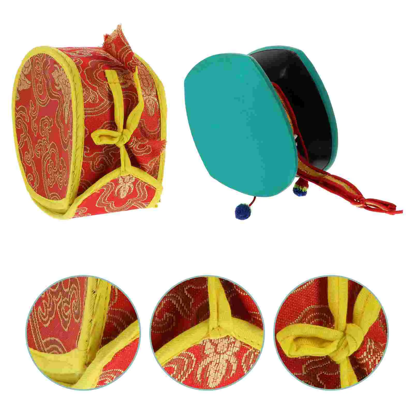 

Gabala Drum Performance Hand Percussion with Bag Portable Religion Sheepskin Traditional Nepal