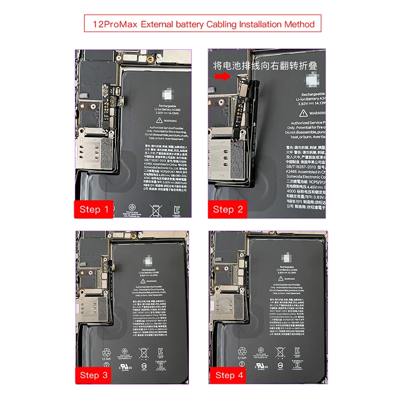 I2C Battery External Flex Cable For iPhone 11-14PM Mini SE3