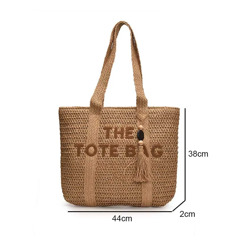 Women Woven Straw Tote Bag 6