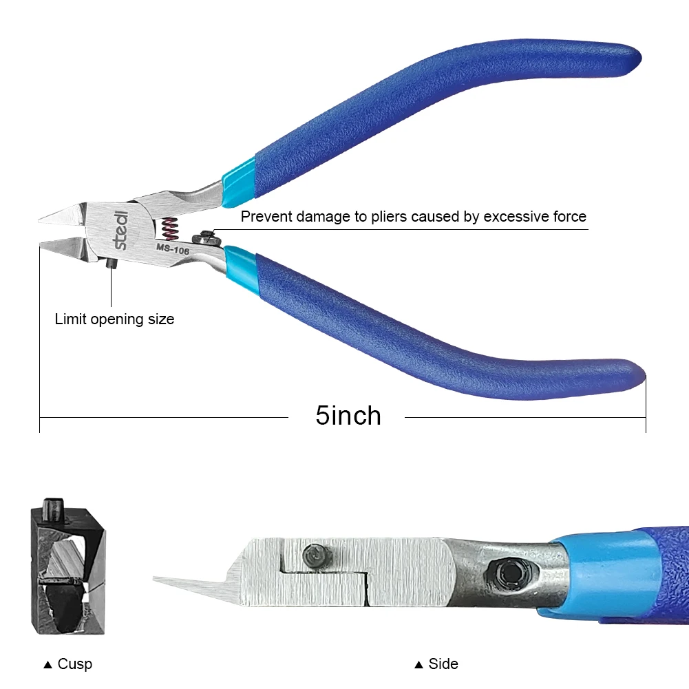 Stedi 5-inch Model Nipper, with Ultra-thin Single-edge and Blade Case Plastic  Model Tools for Gundam Repairing Plastic Model and