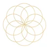 10 Pcs Metal Dreamcatcher Hoops Craft Rings Round Wreath Wire Home Decor Wind Chimes Hanging Projects Tassel Plant Macrame Gifts 4