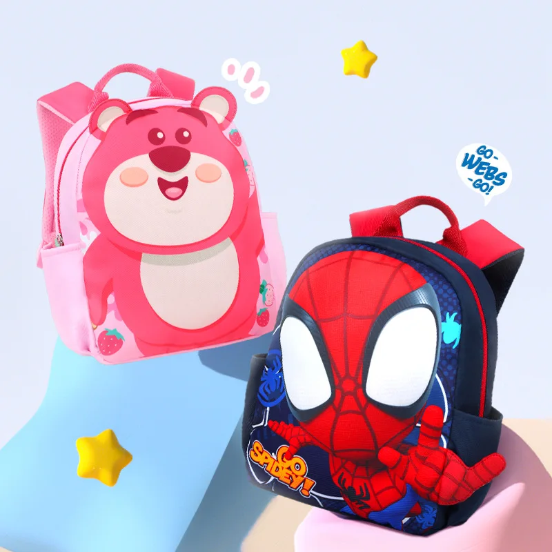 disney-new-kindergarten-backpack-for-girls-boys-age-3-9-spider-man-student-shoulder-orthopedic-bag-light-kids-gifts-mochilas