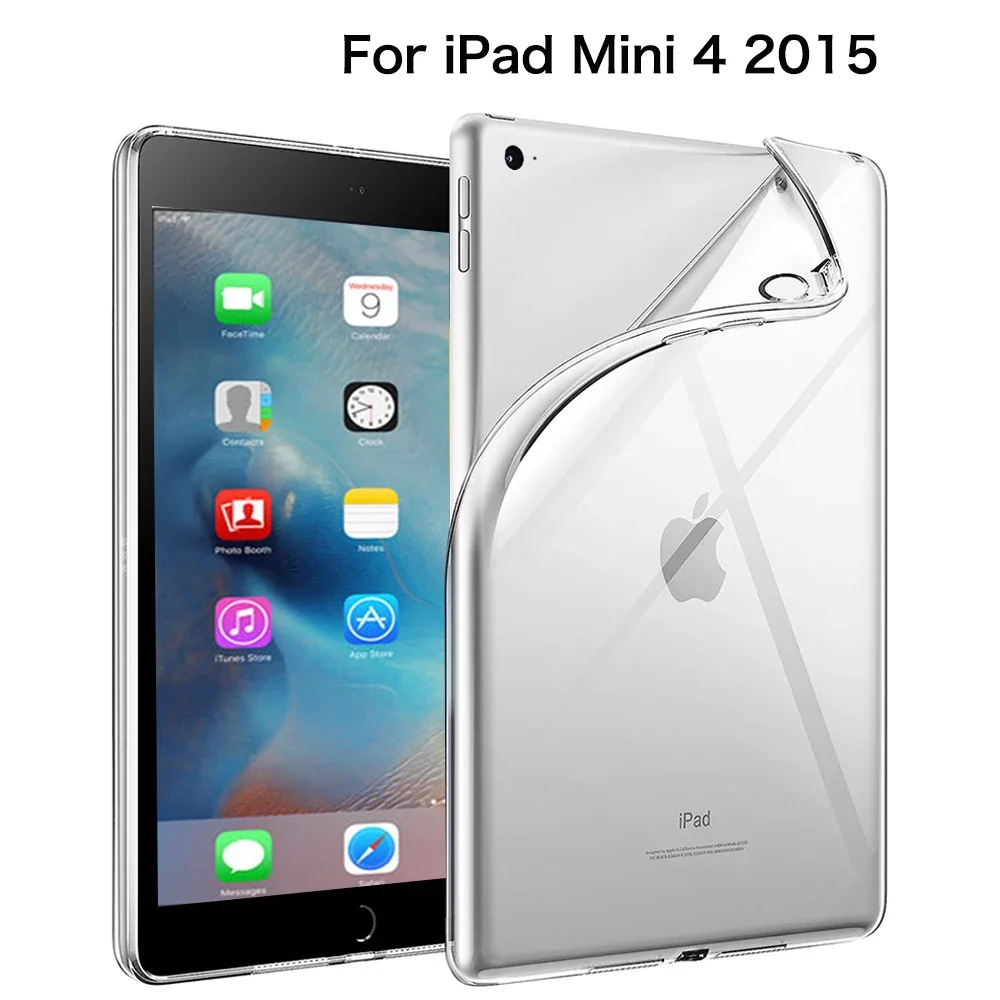 Custodia trasparente in silicone TPU Funda per Apple iPad