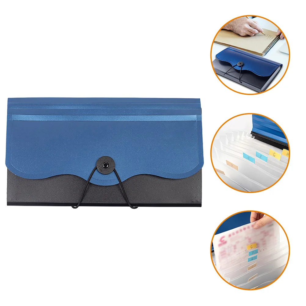 Accordion File Organizer Folders Plastic Large Capacity Multi-layer Manager Holder Pocket Pp