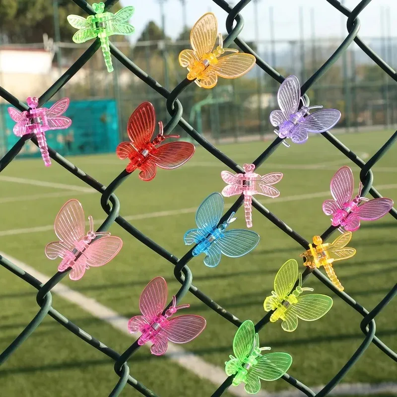 100/10x Garden Plant Clips Butterfly Plant Clip Dragonfly Butterfly Clamps Orchid Support Fixing Garden Climbing Vine Stem Clip