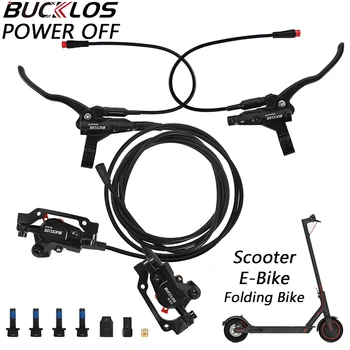 BUCKLOS Set freno a disco idraulico per bicicletta 2 pistoni pressione olio freno MTB freno a disco 1100/1800mm per scooter elettrico Mtb pieghevole B