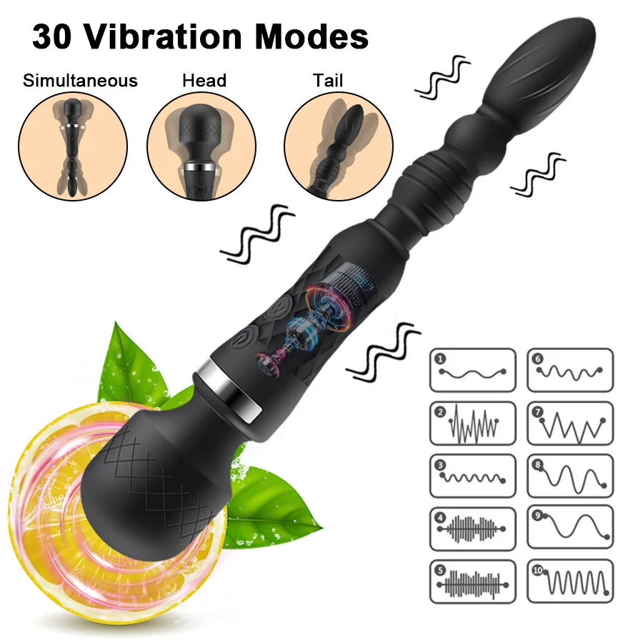 Potente vibratore av a bacchetta e massaggiatore prostatico sex toy_voghion.com