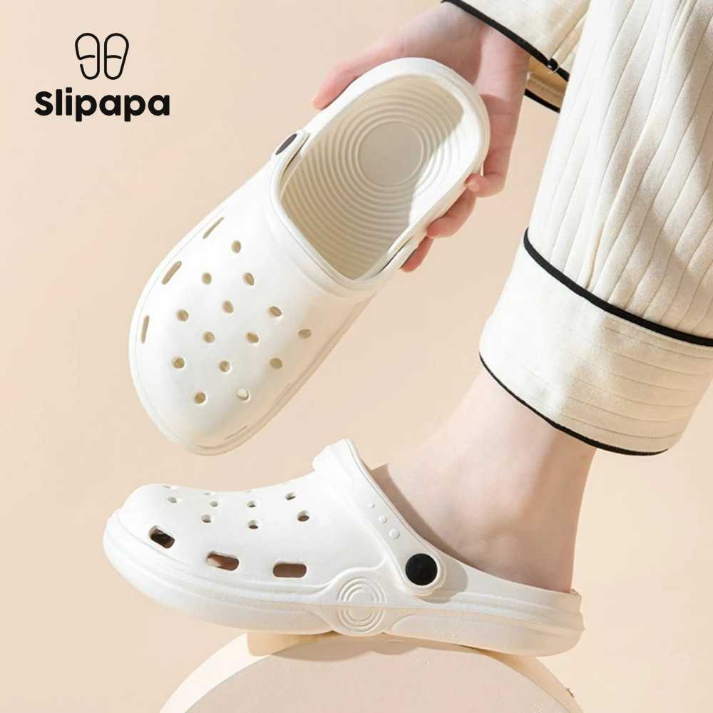 

Шлепанцы женские для сада и пляжа, Нескользящие, дышащие, закрытые, Эва, летняя обувь с отверстиями, для пар, 2023