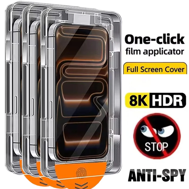 Enhanced Privacy Screen Protector - Anti Peep Tempered Glass, Easy Installation