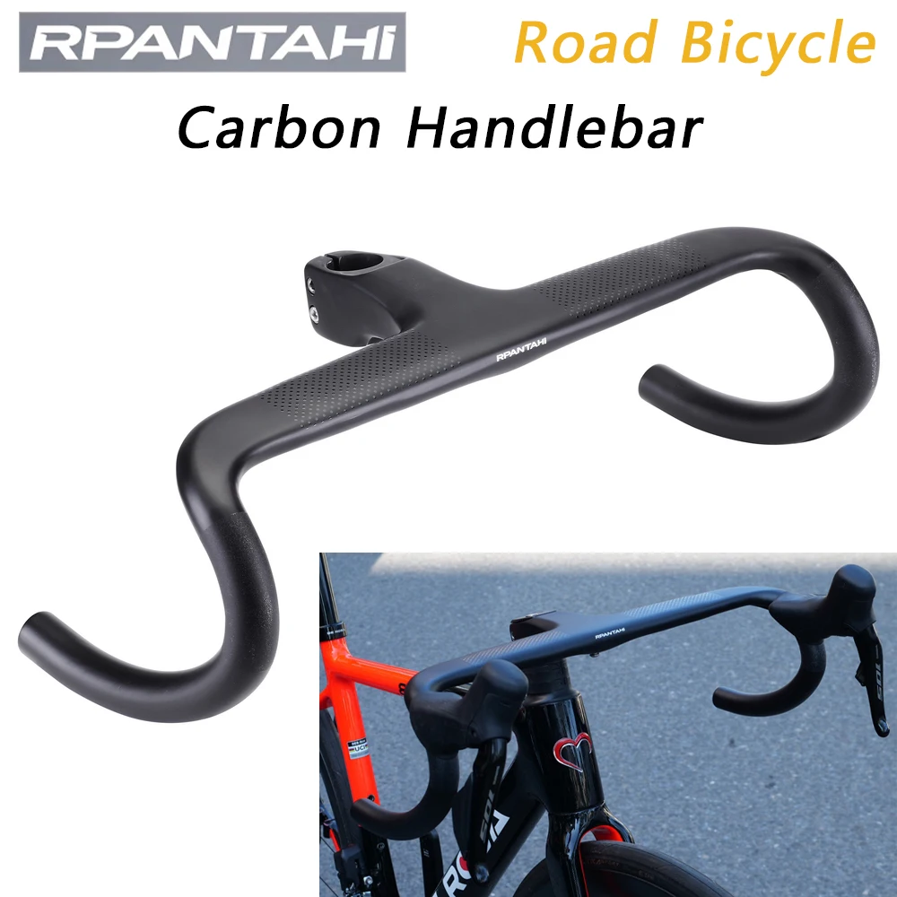 Guidon Carbone Intégré Avec Potence – Route 400/420/440mm (universel Shimano)