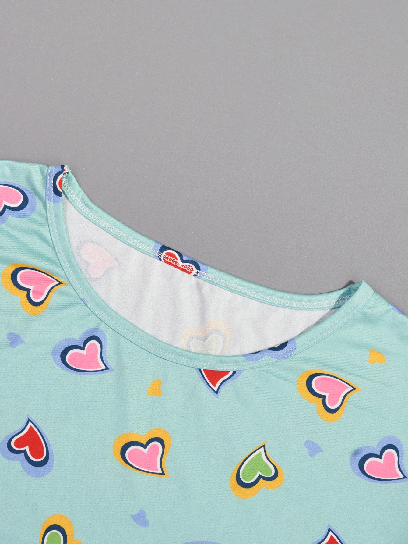 Summer Refreshing Love Printed Short sleeved Nightwear Large Size Women's Pajamas Home Furnishings women pajamas
