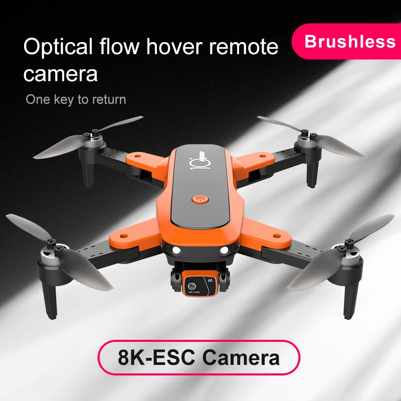 

New LU10 Brushless Drone 4K 8K Professional HD ESC Camera WIFI FPV Optical Flow Positioning RC Foldable Quadcopter Toys Gifts