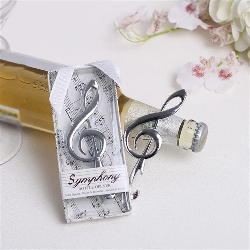 

100 Pcs Music Note Bottle Opener Beer Opener "Symphony" Bottle Opener Wedding Favors Stainless Steel Bar Tools Kitchen Gadgets