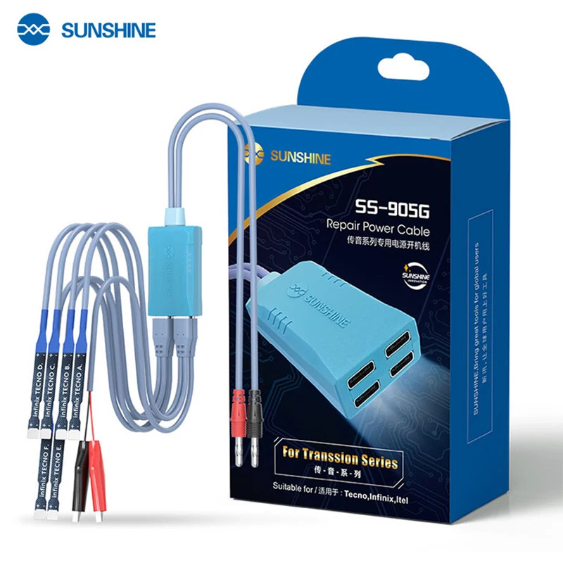 

SUNSHINE SS-905G Audio Specific Power Cord Does Not Damage The Battery When Turned On, Suitable for Tecno, itel, Infinix Series