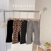 Baby Girls Boot Cut Pant 2023 Spring New Baby Flare Pants Casual Girls Leggings Children Cute Trousers Kids Cotton Pants 1Y-12Y 1