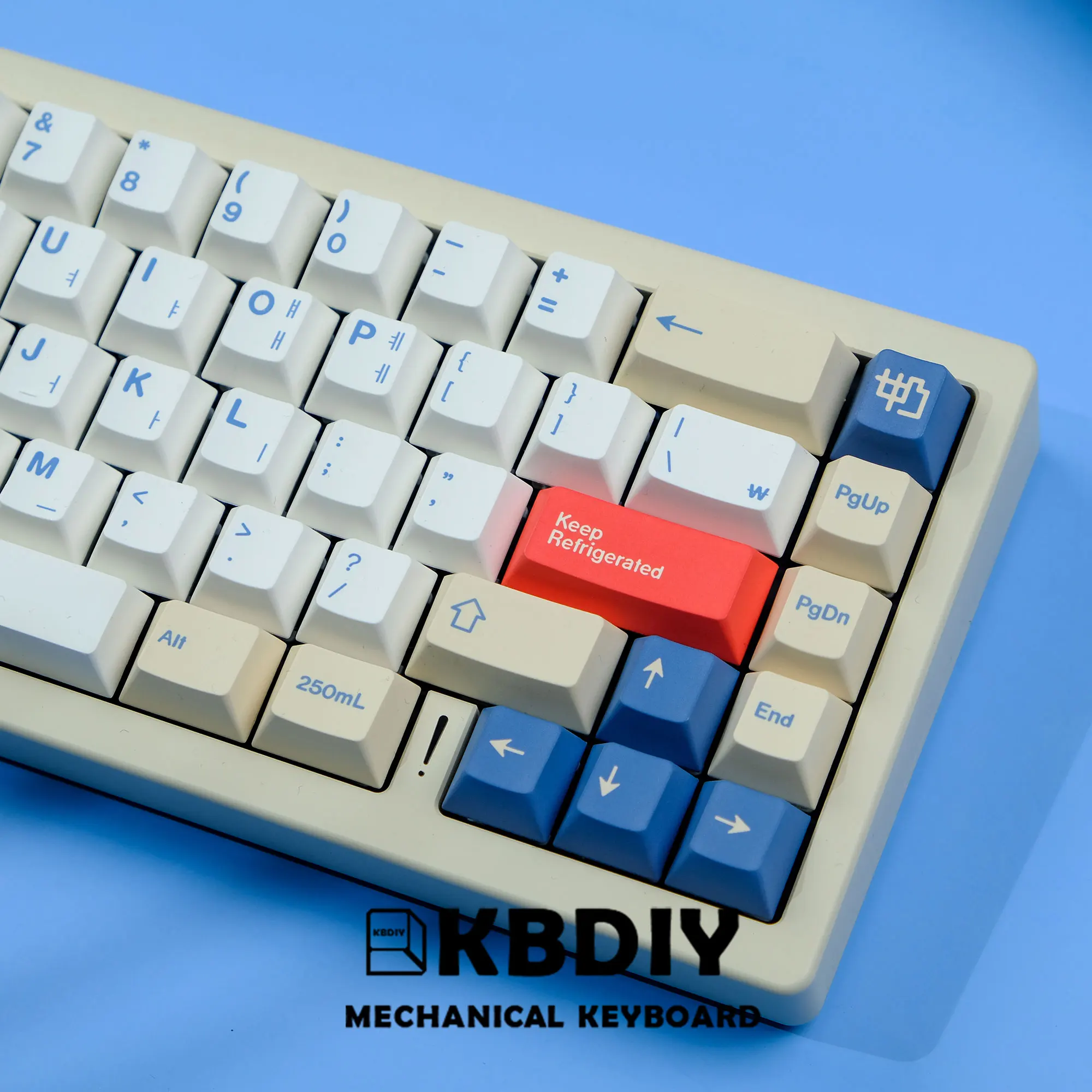 GMK Soymilk PBT Keycaps, Cherry Profile MX