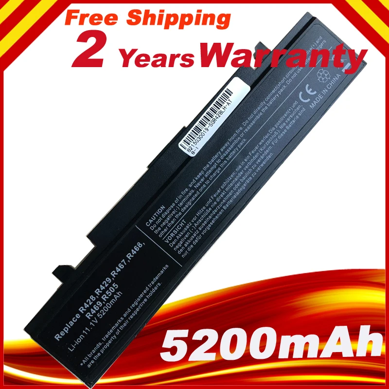 Samsung-bateria do Portátil para Samsung Aa-pb9nc6b Aa-pb9ns6b Aa-pb9nc6w Aa-pl9nc6w R428 R429 R468 Np300 Np350 Rv410 Rv509 R530 R580