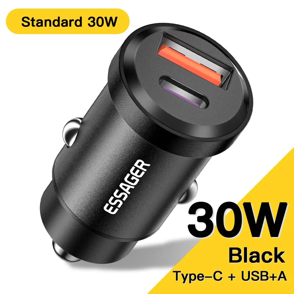 High-Speed 30W USB Car Charger with Quick Charge and PD Technology