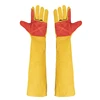 1 Pair Leather Welding Gloves Heat/Fire Resistant Mitts for Oven, Grill, Fireplace, Animal Handling Gloves with 60cm Long Sleeve 4