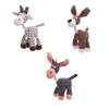 Stuffed donkey pet dog toy Bite resistant teeth stuffed toy with bb bark 4