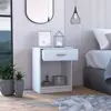 Pictor Nightstand with Drawer, Shelf, Superior Top 5