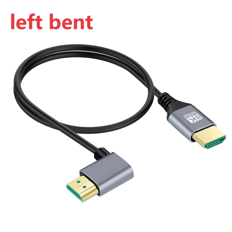 8K HDMI Cable Male to Male 90 degree Left/Right/UP/Down Angle for HD TV Laptop Projector PS4 PS5